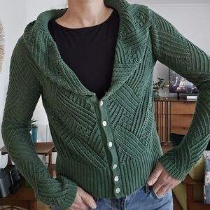 Tristan And Iseut Green Cardigan